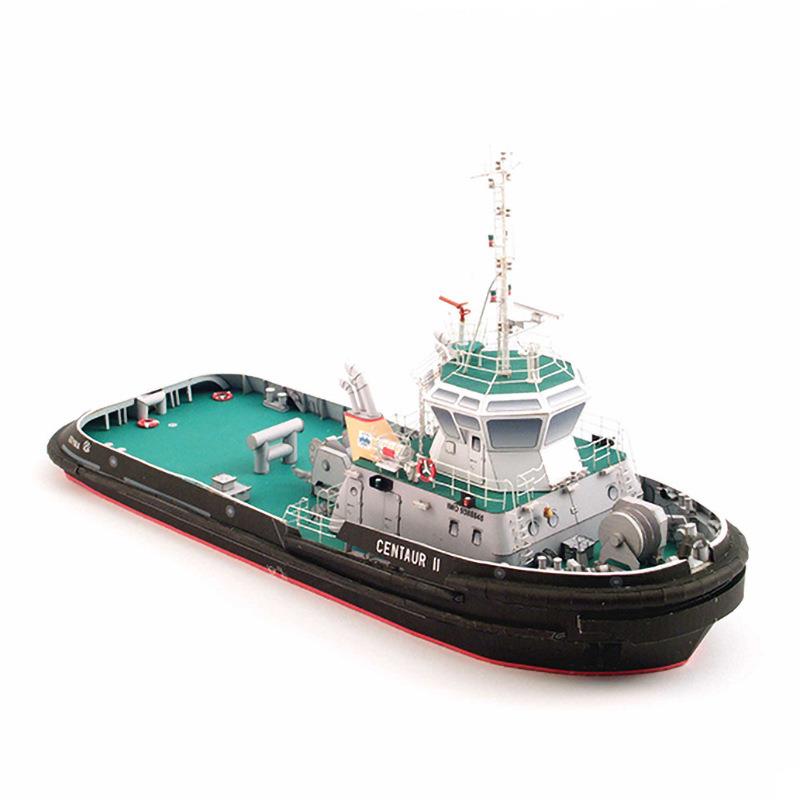 1:100 波兰半人马座II号拖轮 纸模型 轮船模型 手工DIY 纸艺