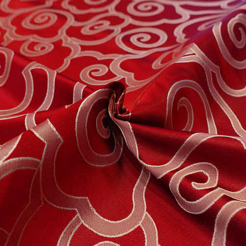 祥云枕沙发抱旗红木家具厂家提花高精密中式面料新织锦缎桌坐垫