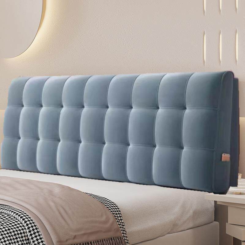 网新款KLJLK21床头靠靠上背红软包榻榻米床靠大自粘靠枕床罩床垫