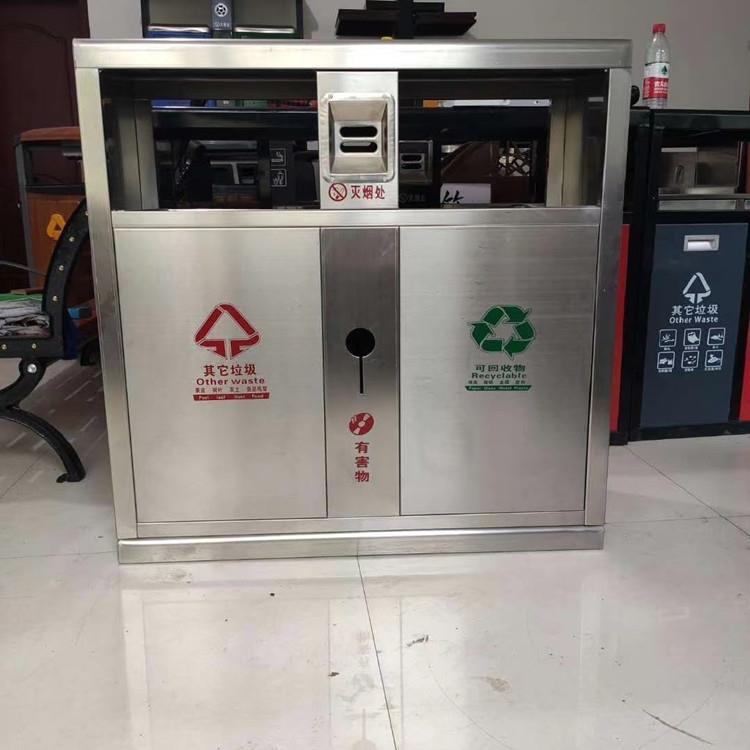户外垃圾桶小区物业不锈钢垃圾箱街道广场果皮箱家用果壳箱厂家