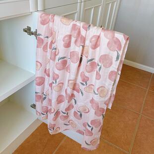 清仓 Rae Studio 水蜜桃竹棉新生儿纱布巾 婴儿包巾盖毯襁褓巾