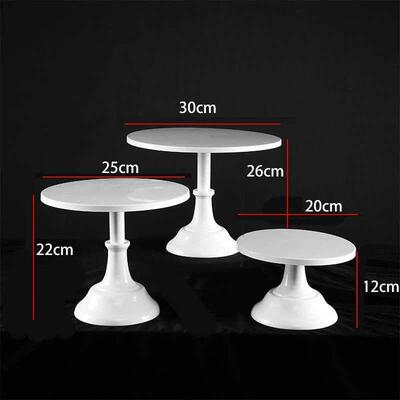 White Iron Dessert Table Ornament Display Stand Cake Tray
