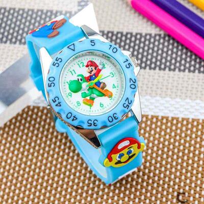 Anime Super Mario Bros Luminous Children's Watches Carto