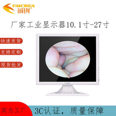 厂家工业显示器10.1寸-27寸白色可视采耳内窥镜高清液晶监视器