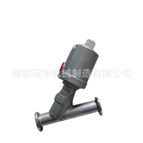 阀门厂家供应DN15快装式气动角座阀 灌装机用角座阀灌装阀