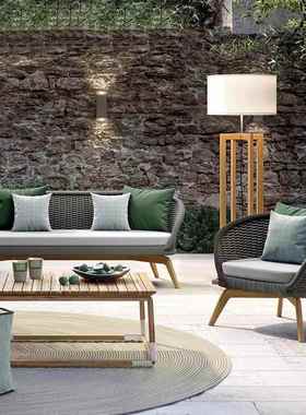 户外沙庭院花沙园编露台简约现代组合家具藤椅VPF发防水发防晒藤