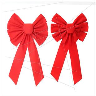 Christmas decoration supplies red flannel bow decoration