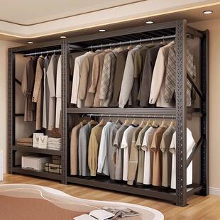 货架衣柜货柜金属挂衣服架子服装展示架洞洞板衣架开放式挂衣架子