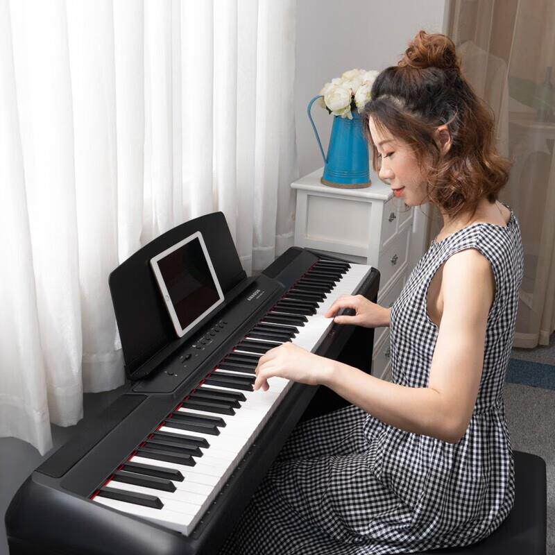 艾茉森（Amason）珠江电钢琴P60黑色 88键重锤时尚轻薄便携款电子