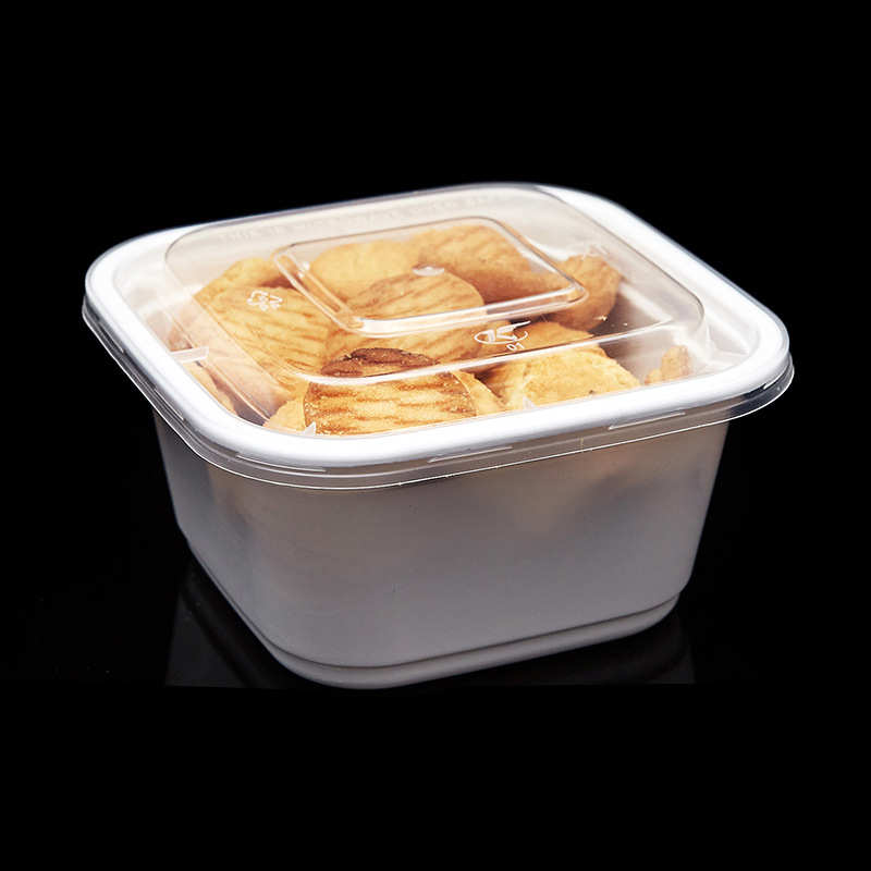 美式正方形500ML一次性餐盒打包盒快餐便当汤碗加厚外卖饭盒