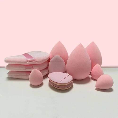 12pcs Makeup Sponge Blender Beauty Egg Soft Cosmetic Puff Fo