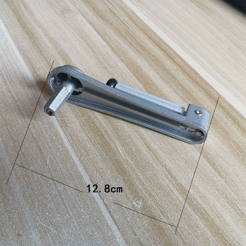 手摇升降器六边型铝合金手柄专用握把配件短款双杆器摇把器