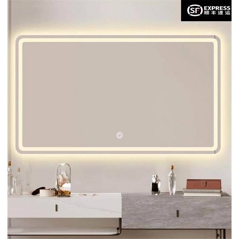 台式led化妆镜带灯梳妆镜女生卧室壁挂粘贴桌面智能补光美妆镜子
