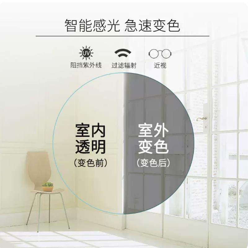 正品抗光防辐射脸近视眼镜男眼士变色配网红度数大蓝平光黑框睛框