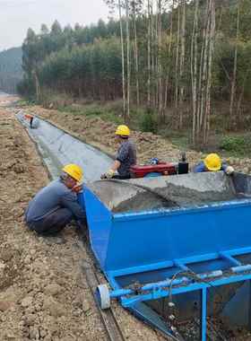 混凝土水渠一SVL次型机 式农田水沟滑模机 浇现高速排成水沟成型