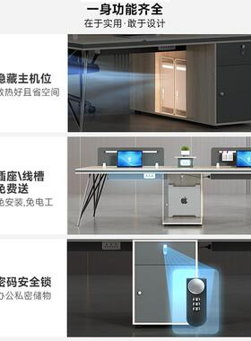 -12职简员桌办公桌工位办桌椅组合四人办公室员位工电脑桌约公家