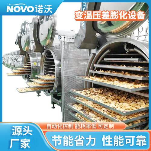 变温压差膨化机果蔬脆片加工全套设备非油炸苹果机器食品级
