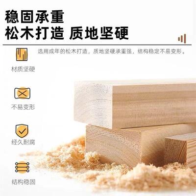 实头木榻榻床见详情子双人床排骨架木板床架日式米地台无床经济型