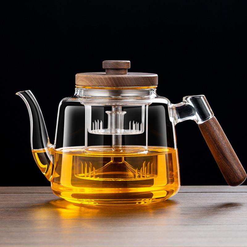 新款加厚玻璃煮茶壶耐高温黑晶炉煮茶器具侧把烧水壶泡茶专用茶具