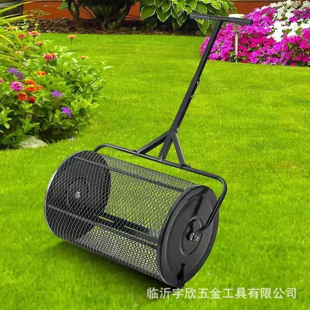 网滚筒T型把手草坪施肥器撒布器分体播种器肥料撒布器花园播种器