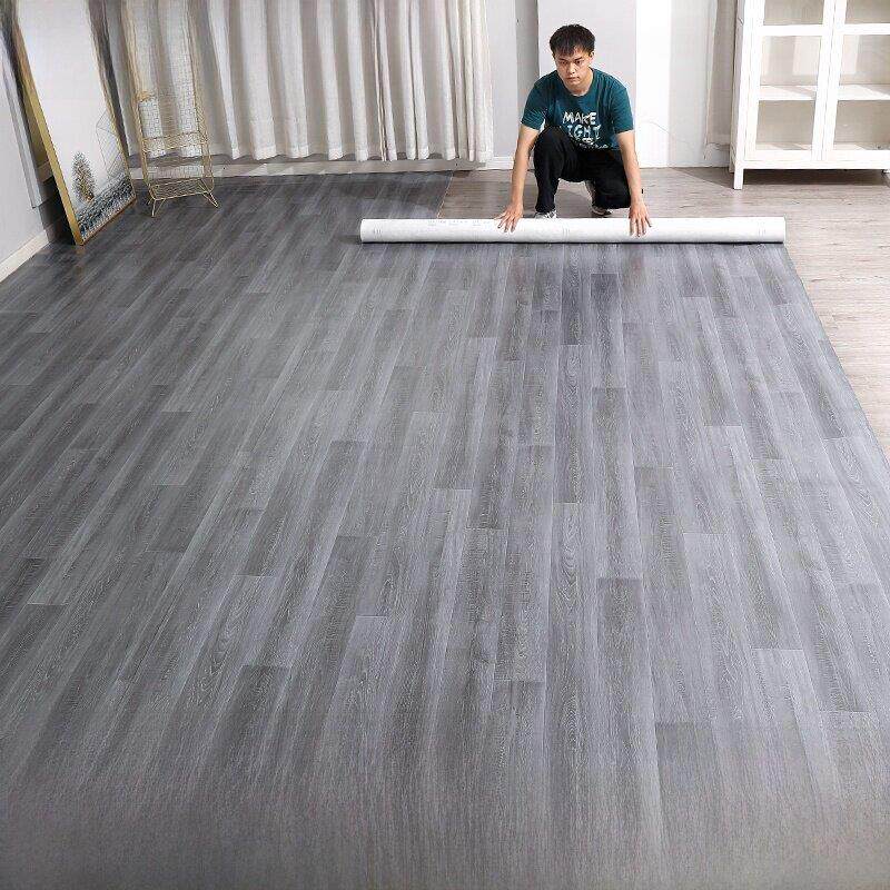 地毯客厅家用彷木纹pvc地板革防水塑胶地板贴大面积全铺卧室地垫