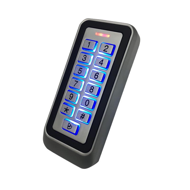 防水金属按键门禁一体机密码刷卡 ID自动门EM系统M6管理卡窄框门