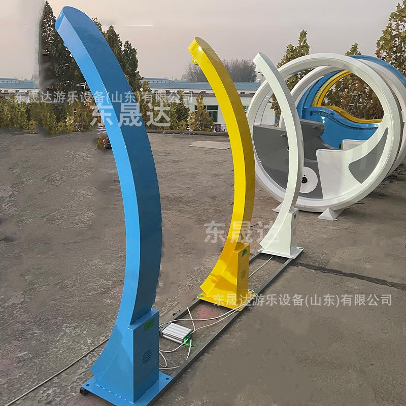 感应灯网红创意灯光装置互动灯光柱户外文旅美陈装置