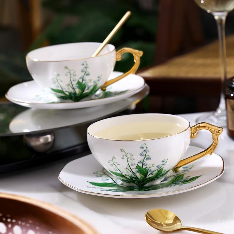 陶瓷咖啡杯套装小清新咖啡杯碟精美茶杯咖啡杯