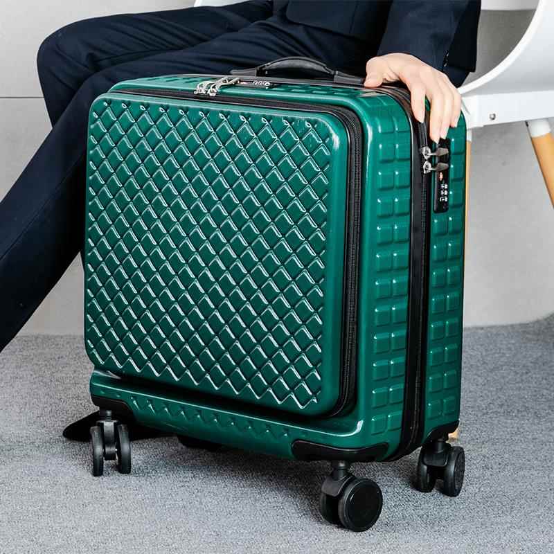 高档网红前码置开口小型行李2箱0寸旅行密你拉杆箱飞机18可登机迷