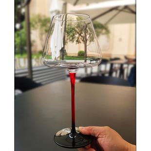 家用高颜值水晶杯子勃艮第葡萄酒杯醒霆晟 高脚红酒杯轻奢套装
