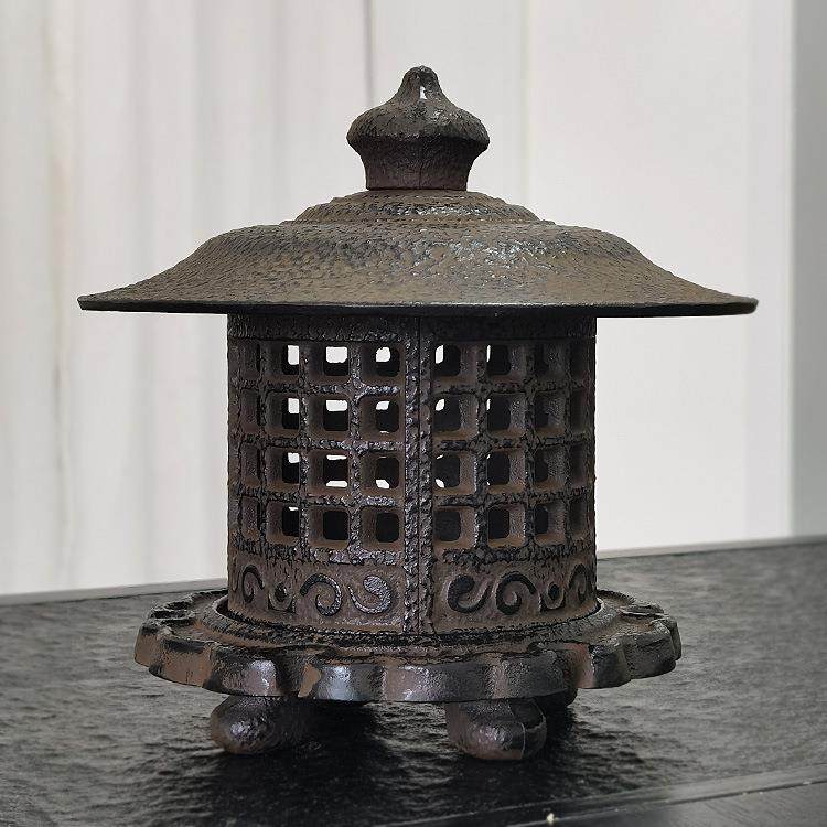 古PUF宫灯古代雪灯铁烛台传统装饰仿真旧铸铁建筑见怀复古长艺安