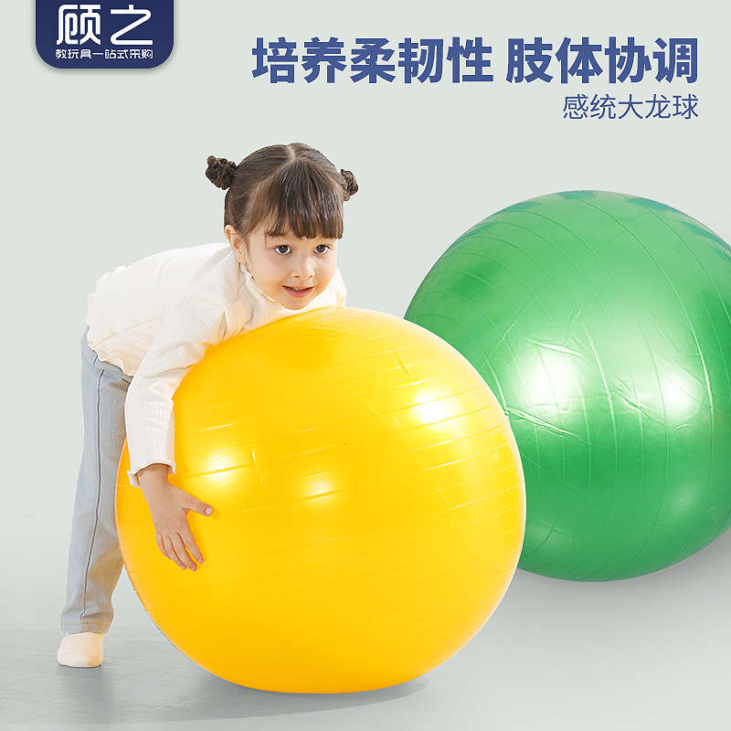 幼儿园大龙球感统训练器材家用儿童瑜伽球早教健身锻炼防爆按摩球