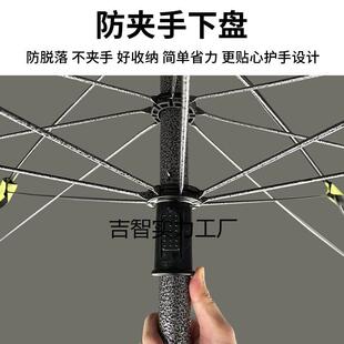 遮阳伞摆摊专用雨伞可倾斜大型户外太阳伞庭院伞雨棚双层黑胶伞面