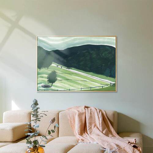 四季之歌 北欧现代装饰画工作室客厅书房高档挂画小幅风景壁画