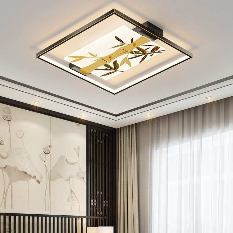 大厅客厅方形现代led吸顶灯简约卧室灯书房新中式餐厅圆形吸顶灯