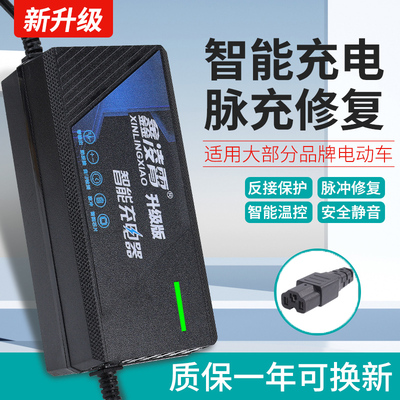 适用世纪雄风电动车电瓶充电器48v12ah60v20ah72v三轮车通用30AH