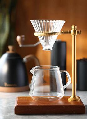 手冲咖啡支套装外古咖啡户手冲壶V60玻璃复架滤NJM杯支架滴漏器具