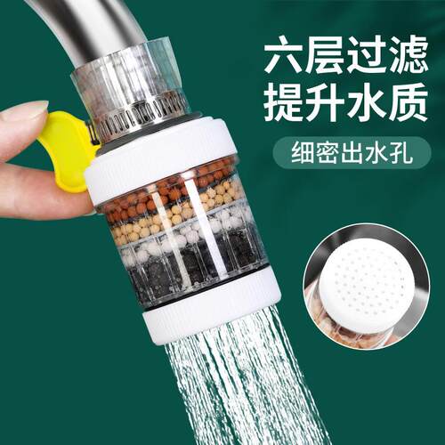 Universal Faucet Extension Filter and Anti-Splash Mouth, Kit
