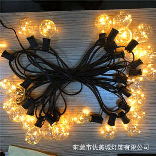 E12G40铜线灯泡30头间距25cm3v低压仿真电商爆款
