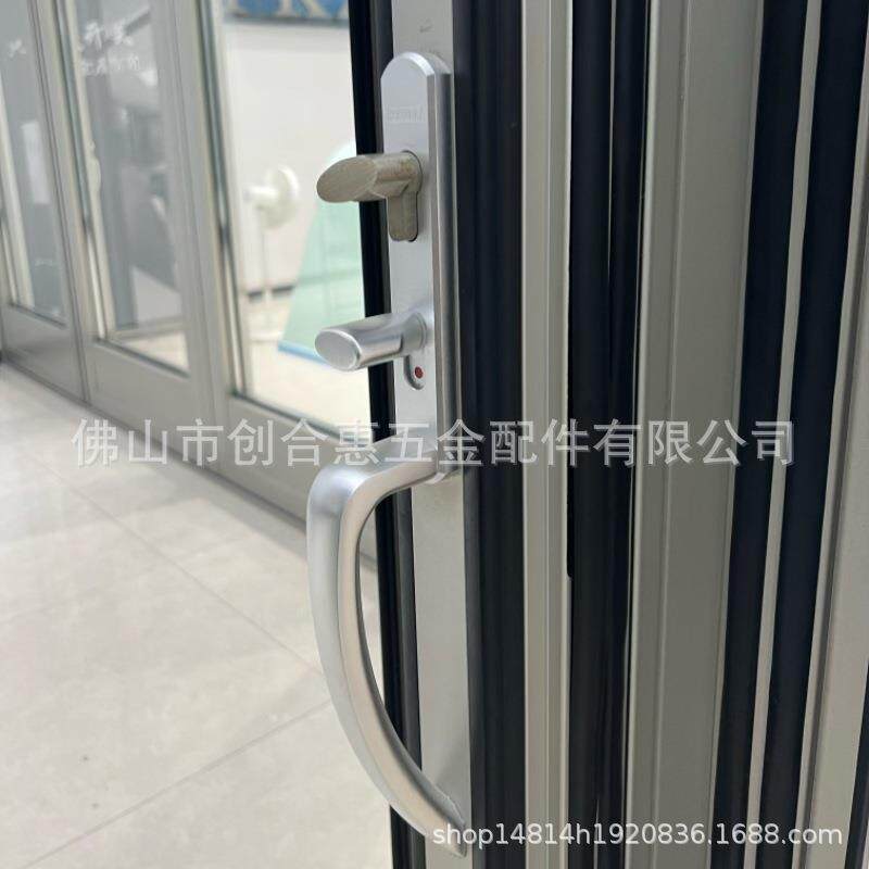 凯森贝格68重型折叠门防夹手合页拨动拉手上下不锈钢滑轮五金配件