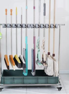 移动落地式拖把清架不锈置物架放拖具把扫钢把墩布架子阳台洁ZCK