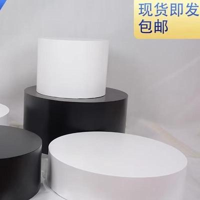 摆台学校圆形烤漆展示台地台陈列架模特站台活动展览花店高档底座
