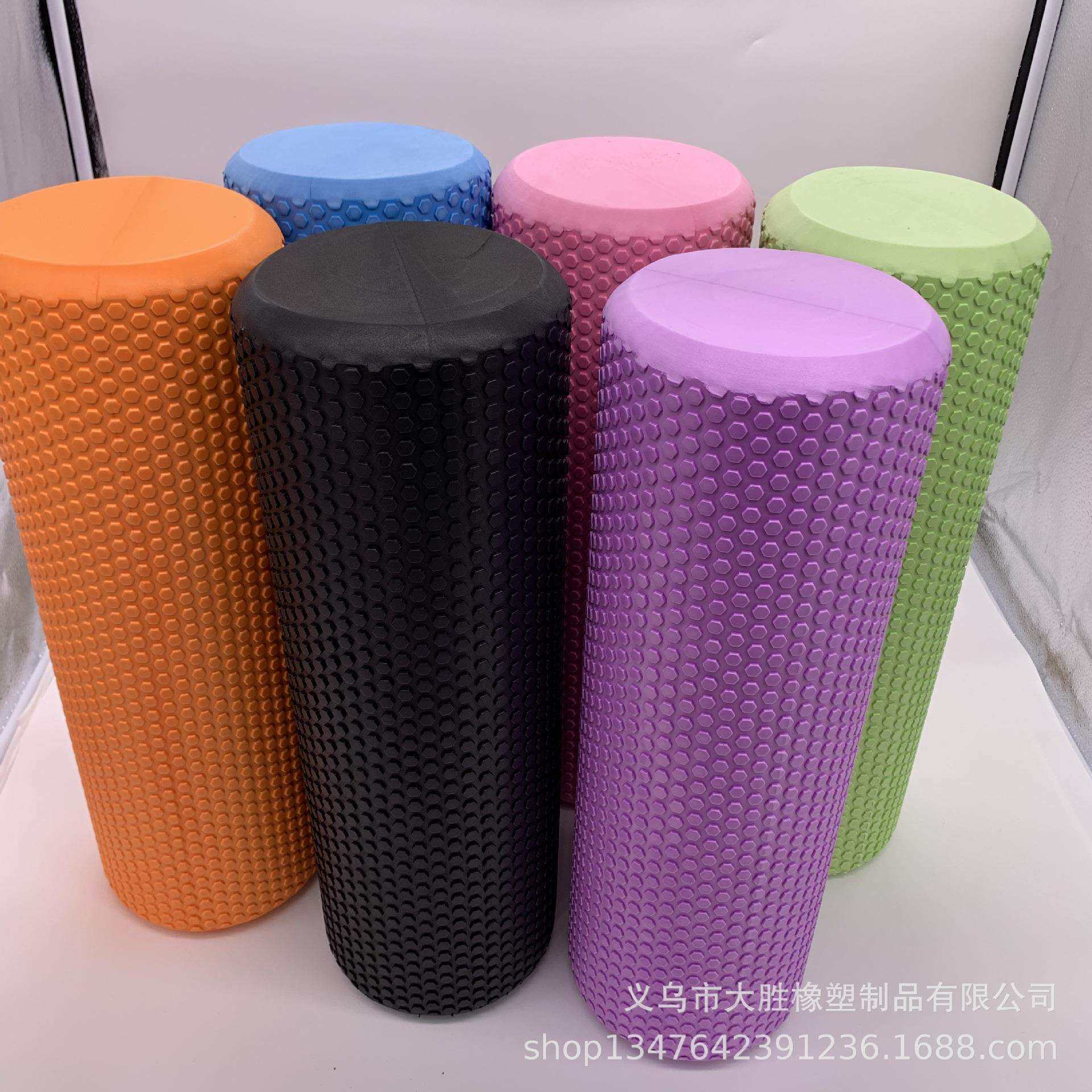 90厘米瑜伽柱普拉提伸展浮点泡沫轴实心六角纹泡沫滚轴X20