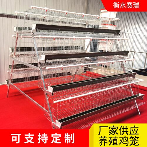 阶梯式蛋鸡笼绿槽白槽蛋鸡养殖笼厂家蛋鸡笼