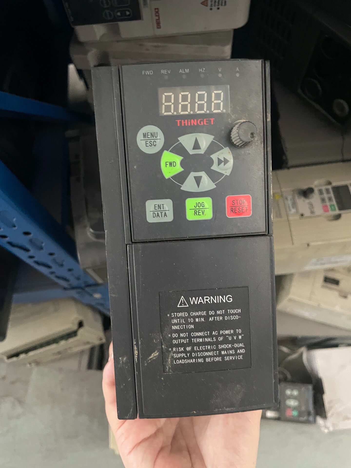 拆机XINJE变频器，型号VB3-40P7G/41P5P，三