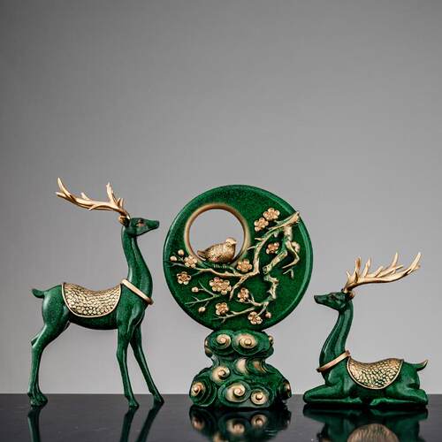 厂家福鹿如意摆件客厅电视柜酒柜装饰品创意家居办公室玄关工艺品