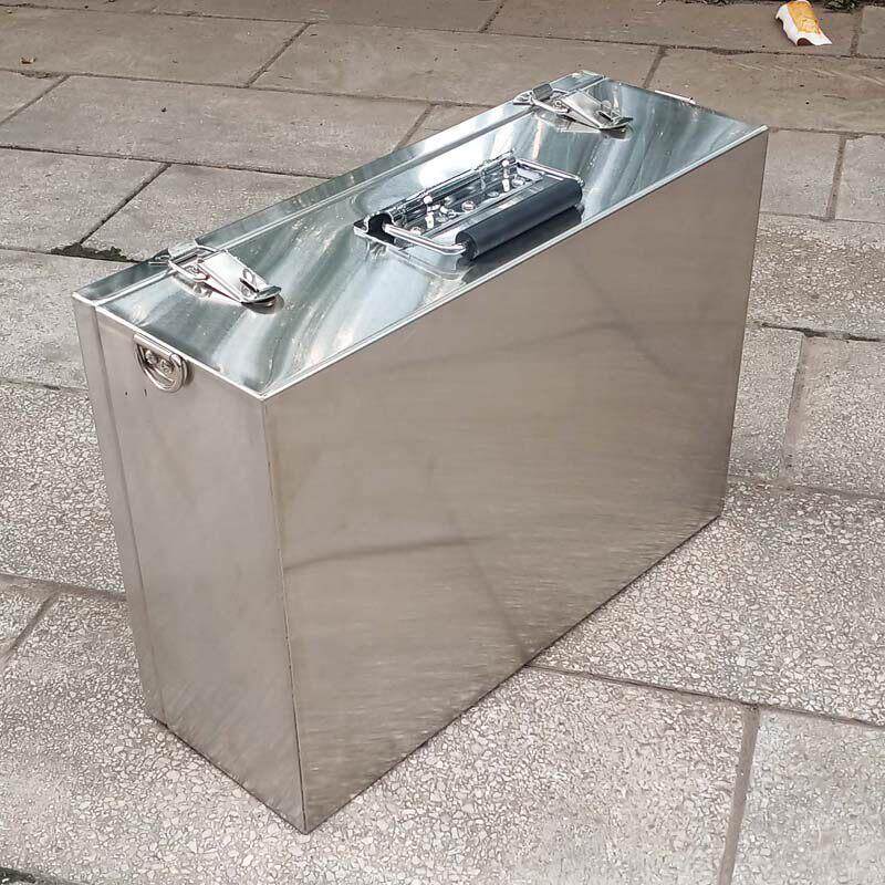 64工具收纳箱手提箱金属201不锈钢箱储物箱车载工具箱运输箱防水