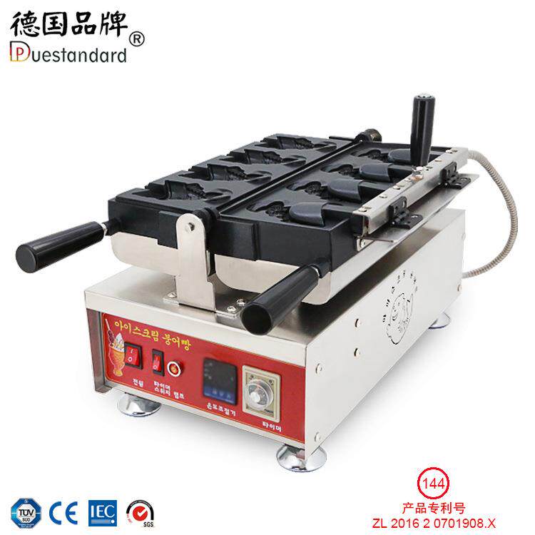 鲷鱼烧机街头小吃冰淇淋鲷鱼烧机烤炉鱼型机热销款数显商用雪糕皮
