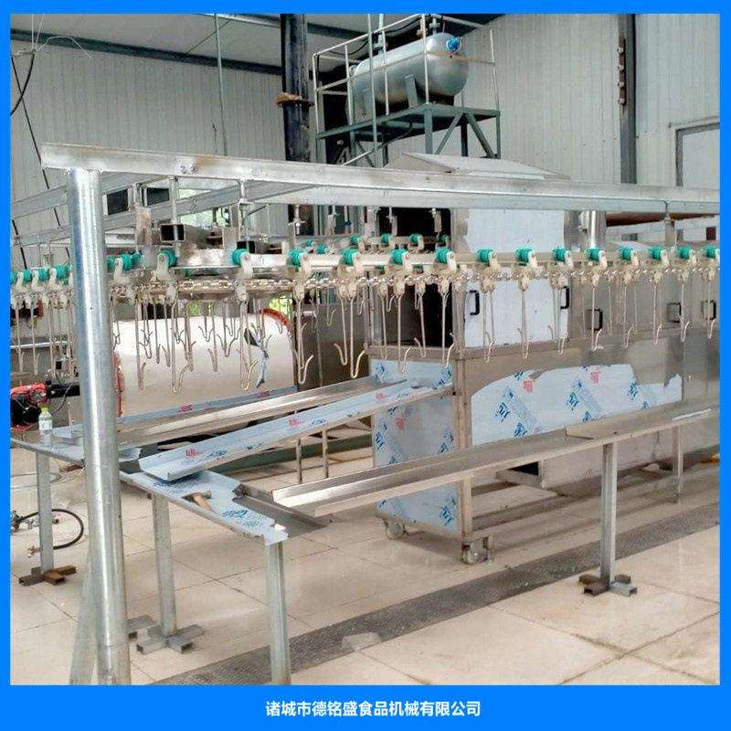 河北张良子烧鸡扒鸡油炸线 手撕扒鸡油炸机 链条式扒鸡油炸设备
