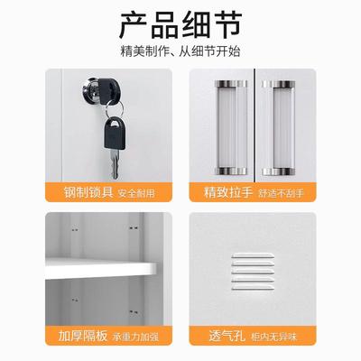 加厚十门钢制更衣柜员工宿舍职工多门储物柜办公文件柜铁皮矮柜子